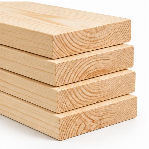 Tablas de pino en Marrón